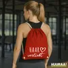 Huuraa Turnbeutel Haar verliebt 12 Liter Classic Red Produktbild-Vorschau 2
