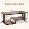 KOMFOTTEU Couchtisch, Wohnzimmertisch mit 3 Ebenen, Produktbild-Vorschau 5