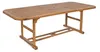 Ausziehbarer Gartentisch aus Akazienholz 100x180–240 cm Produktbild-Vorschau 1