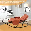 Fauteuil à bascule extérieur pour deux avec coussin et Voir les images du produit 4