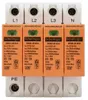 A set of four surge protection devices (SPD) arranged in a row, mounted on a DIN rail. Anteprima dell’immagine prodotto