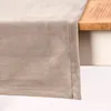 Magma Tischläufer Samt uni mittelgrau 40x145cm Produktbild-Vorschau 2