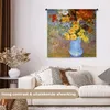 MuchoWow® Wandteppich Wandbehang Vase mit Gänseblümchen und Produktbild-Vorschau 2