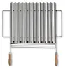Vue supplémentaire du produit – DEOS Grille de cuisson BIO réglable en acier inoxydable 50–70 × 42… Voir les images du produit