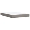 vidaXL Boxspringbett mit Matratze Taupe 140x190 cm Stoff Produktbild-Vorschau 6