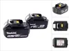Makita BL 1850 B 18 V - 5,0 Ah Li-Ion Akku 2er Pack Produktbild-Vorschau 1