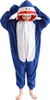 Pigiama Onesie Kigurumi Costume Travestimento Squalo Blu Anteprima dell’immagine prodotto 4