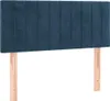 vidaXL Boxspringbett mit Matratze Dunkelblau 120x200 cm Produktbild-Vorschau 5