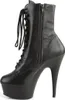 DELIGHT-1020 Damen Booties von Pleaser, Schwarz Leder , EU Produktbild-Vorschau 3