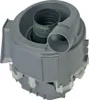 A close-up, studio shot of a gray dishwasher pump part. Produktbild-Vorschau