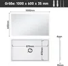 SONNI LED Badezimmerspiegel 100×60cm Kosmetik spiegel Produktbild-Vorschau 7