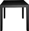A black square garden table is shown from the front on a white background. Podgląd zdjęcia produktu