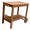 Gartenwagen auf Rädern aus Eukalyptusholz – 93 x 49 x 74 cm Produktbild-Vorschau 1