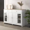 Sweiko Sideboard mit weißer Holzmaserung,vier Türen,mit Produktbild-Vorschau 1
