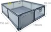 Relaxdays Laufstall Baby, 150 x 150 cm, Laufgitter, 50 Produktbild-Vorschau 4