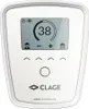 A white digital control panel for a water heater, displaying temperature and settings. Produktbild-Vorschau