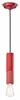 Ferroluce Pi Lampe à suspendre 25cm rouge ronde Voir les images du produit 4