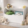 Spielzeugtruhe Kinder Sitztruhe Kinderbank Sitzbank Soft Produktbild-Vorschau 2