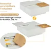 okwish Couchtisch quadratischer, Hochglanz Beistelltisch Produktbild-Vorschau 4