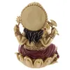Goldene Ganesha Statue mit roten Akzenten, Indische Produktbild-Vorschau 3