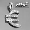 Anhänger 15x13mm Euro-Zeichen mit vielen Zirkonias Produktbild-Vorschau 3