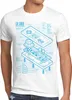 style3 8-Bit  Controller Blaupause Herren T-Shirt classic Produktbild-Vorschau 1