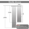110x203cm Blackout Thermal Door Curtain Eyelets Vodotěsné Náhled obrázku produktu 5