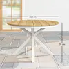 Stół ogrodowy Outsunny Ø118 cm, odporny na warunki Podgląd zdjęcia produktu 3