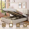 INONEFT Gestoffeerd bed 140x200 cm, boxspringbed met Productafbeelding-voorbeeld 8