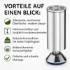 sada 4 pochrómovaných nábytkových nožičiek - výškovo Náhľad obrázku produktu 3