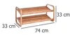Scarpiera Zeller, Bambù 74x33x33 Anteprima dell’immagine prodotto 6