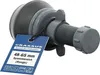 A close-up studio shot of a plumbing part with a tag. Produktbild-Vorschau