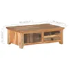vidaXL Stolik kawowy 90x50x31 cm Lite drewno z recyklingu Podgląd zdjęcia produktu 6