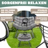 KESSER® Schaukelstuhl für drinnen & draußen mit Fußstütze Produktbild-Vorschau 6