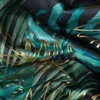 Rideau sur ruban noir Vert 140x270 cm Feuilles botaniques Voir les images du produit 10