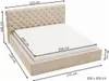 GrainGold Čalouněná postel Apollo 200x200 cm - Postel Náhled obrázku produktu 6