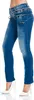 Cipo & Baxx Damen Jeans BJ2820 Blau, W29/L32 Produktbild-Vorschau 2