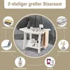 Voděodolná sprchová lavice se zakřiveným sedákem, 2patrový Náhled obrázku produktu 4