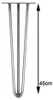 Tischbeine 4er-Set Hairpin 45 cm Haarnadelbeine Stahl Produktbild-Vorschau 6