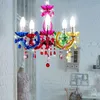 Kronleuchter, Lüster, Kristalle, bunt, 5-flammig, H 128 cm Produktbild-Vorschau 10