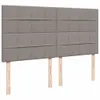 Boxspringbett mit Matratze Taupe 200x200 cm Stoff Produktbild-Vorschau 7