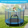 KEHOT Trampolin 140 cm mit Sicherheitsnetz, Indoor, Blau, Produktbild-Vorschau 6