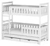 Lit mezzanine 90x200 avec lit gigogne, deux tiroirs, Voir les images du produit 9