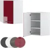 Eckhängeschrank Vicco Fame-Line Bordeaux Hochglanz 57 cm, Produktbild-Vorschau 5