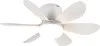 A white ceiling fan with an integrated LED light is shown against a white background. Anteprima dell’immagine prodotto