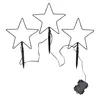 Metallische tuinstekers, set van 3, zwart, 60 LED's met Productafbeelding-voorbeeld 4