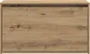 A front view of a wooden cabinet. Produktbild-Vorschau