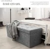 Tabouret avec rangement pliable en polyester 110 x 38 x 38 Voir les images du produit 4