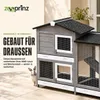 zooprinz Hasenstall Rudy mit Auslauf Kunststoff Schubladen Produktbild-Vorschau 8