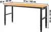 SucceBuy Höhenverstellbare Werkbank, 183 x 64 cm Produktbild-Vorschau 8